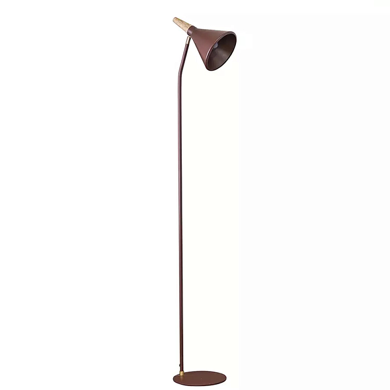 Торшер с конусообразным плафоном Plum Floor Lamp Сливовый Бежевый Торшер с конусообразным плафоном Plum Floor Lamp Сливовый Бежевый в Кирове | Loft Concept