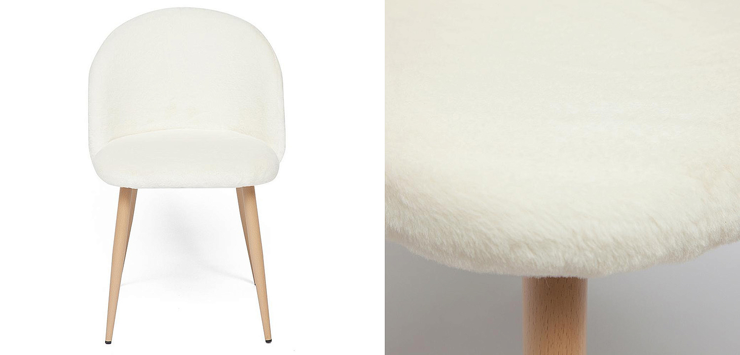 Стул Lea white plush - Loft-Concept в Кирове