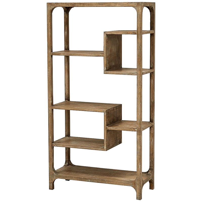 Деревянный стеллаж Nery Wooden Rack Коричневый Деревянный стеллаж Nery Wooden Rack Коричневый в Кирове | Loft Concept