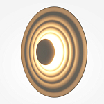 Бра круглое Soft Halo бежевый варинант исполнения - 3 | Loft Concept в Кирове