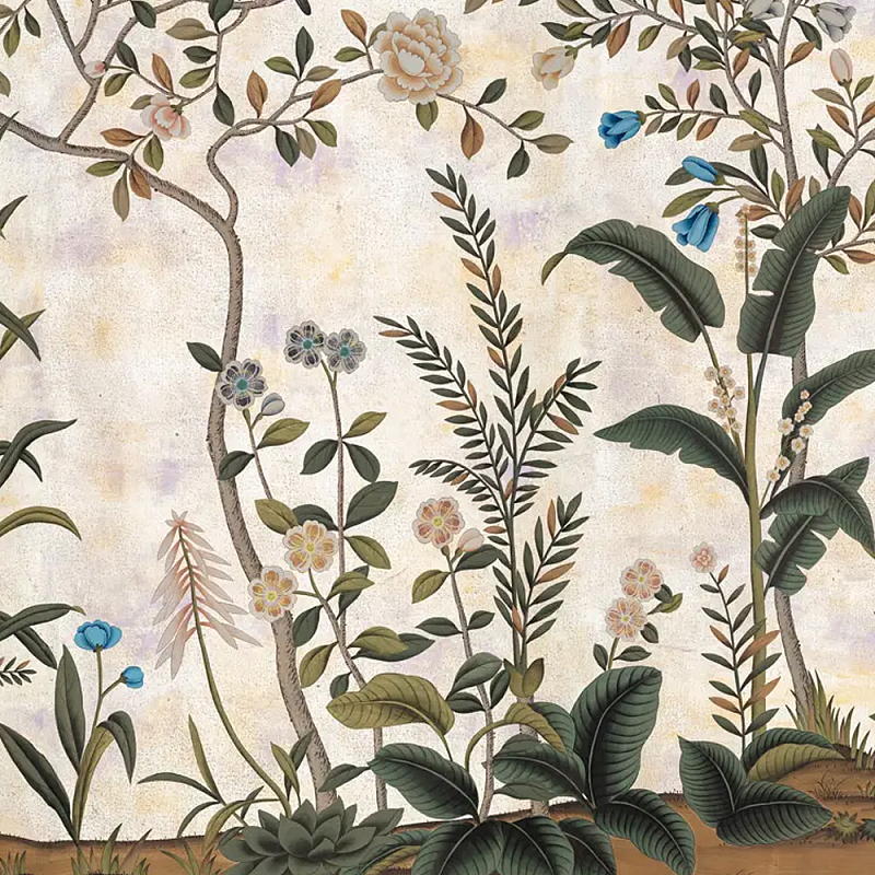 Обои ручная роспись Siam White Metal  в Кирове | Loft Concept 