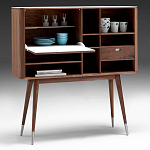 Дизайнерский комод-буфет на высоких ножках с выдвижными ящиками и открытыми полками Joshar варинант исполнения - 2 | Loft Concept в Кирове