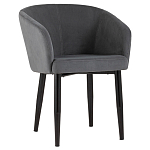 Мягкое кресло на металлических ножках Shaggy Dark Grey варинант исполнения - 1 | Loft Concept в Кирове