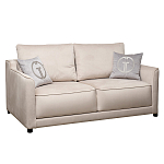 Диван двухместный раскладной светло-серый с кантом Pride варинант исполнения - 1 | Loft Concept в Кирове