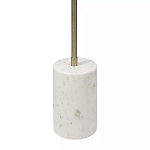 Торшер золотистый с 2-мя подвижными плафонами на белом мраморном основании Streams of Light варинант исполнения - 3 | Loft Concept в Кирове