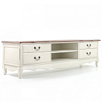 ТВ-тумба в стиле прованс из массива берёзы Interiors Romance варинант исполнения - 2 | Loft Concept в Кирове