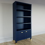 Книжный Стеллаж Elsa Dreams Blue с задней стенкой варинант исполнения - 2 | Loft Concept в Кирове