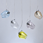 Люстра линейная с 5-ю разноцветными стеклянными плафонами Kaleido варинант исполнения - 4 | Loft Concept в Кирове