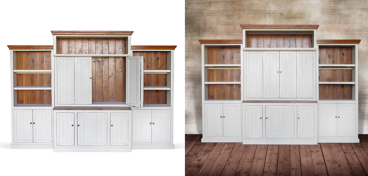 Шкаф-стеллаж Venanzo Provence HARMONIE Weathered White Шкаф-стеллаж Venanzo Provence HARMONIE Weathered White - Loft-Concept в Кирове