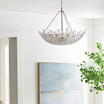 Люстра декорированная цветами из стекла Lightness of Flowers варинант исполнения - 3 | Loft Concept в Кирове