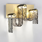 Бра волнистой формы из фактурного стекла Big Wave варинант исполнения - 2 | Loft Concept в Кирове