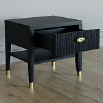 Прикроватная тумбочка с ящиком Elsa Dreams Black варинант исполнения - 2 | Loft Concept в Кирове