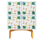 Тумба  с рисунком Short Pina Colada Orange варинант исполнения - 1 | Loft Concept в Кирове