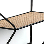 Настенная вешалка с полкой из ротанга Bourn Shelf-hanger варинант исполнения - 4 | Loft Concept в Кирове