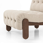 Кресло с деревянным каркасом и обивкой из ткани букле Medieval Furniture варинант исполнения - 4 | Loft Concept в Кирове