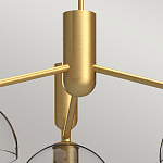 Люстра с 3-мя прозрачными полусферическими плафонами из стекла Alora Mood варинант исполнения - 3 | Loft Concept в Кирове