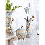 Шкатулка голубого цвета с цветочными орнаментами Blue Garden варинант исполнения - 6 | Loft Concept в Кирове