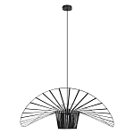 Подвесной светильник чёрного цвета с металлическим каркасом в форме веера Friture Vertigo Pendant варинант исполнения - 1 | Loft Concept в Кирове