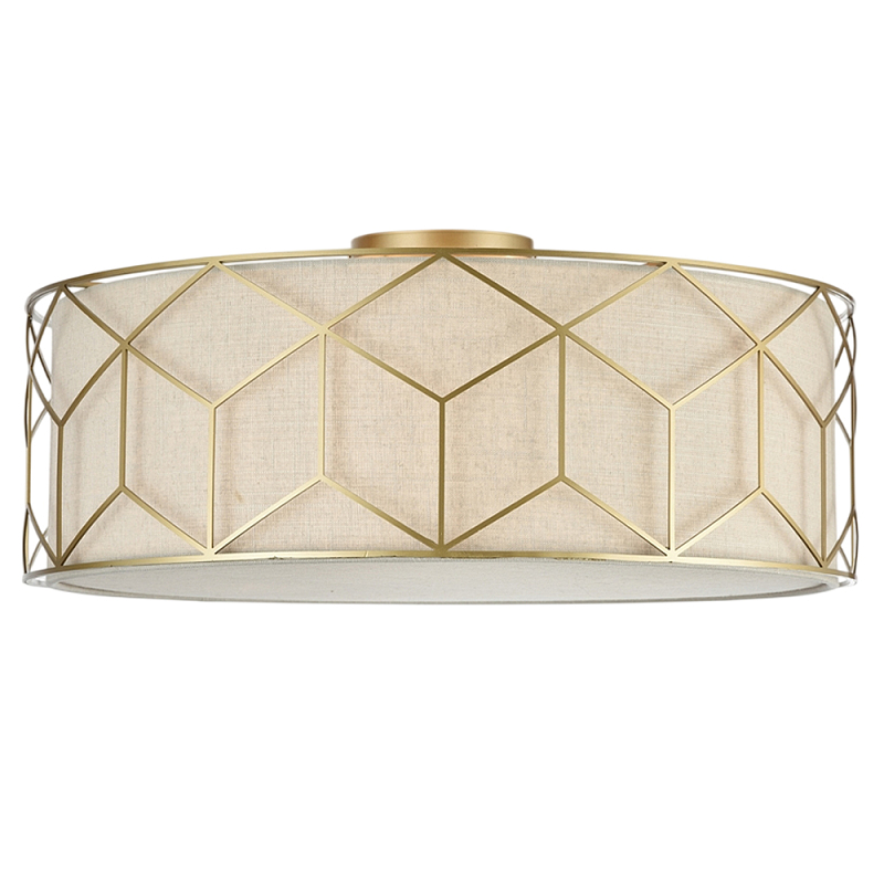 Потолочный светильник Messina Е27 Золотой Бежевый в Кирове | Loft Concept 