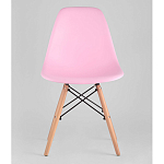 Пластиковый стул на ножках из массива бука Eames Pink варинант исполнения - 4 | Loft Concept в Кирове