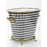 Фарфоровое кашпо Black and white square варинант исполнения - 2 | Loft Concept в Кирове