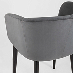 Мягкое кресло на металлических ножках Shaggy Dark Grey варинант исполнения - 6 | Loft Concept в Кирове