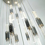Люстра с прямоугольными плафонами из хрусталя Esme Rectangular Crystal Chrome Chandelier варинант исполнения - 3 | Loft Concept в Кирове