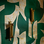 Обои ручная роспись в стиле Арт-деко Symphony Original colourway on Jade silk dupion варинант исполнения - 2 | Loft Concept в Кирове