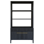 Стеллаж Primo с ящиками Черный дуб  варинант исполнения - 8 | Loft Concept в Кирове