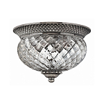 Потолочный светильник с чашеобразным плафоном из толстого волнообразного стекла и широким узорчатым основанием Hinkley варинант исполнения - 5 | Loft Concept в Кирове