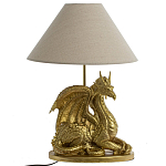 Настольная лампа с абажуром Дракон Golden Dragon Lamp Beige варинант исполнения - 5 | Loft Concept в Кирове