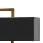 Настольная лампа прямоугольная с черным абажуром Strictness of Forms варинант исполнения - 1 | Loft Concept в Кирове