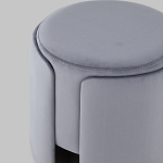 Пуф Alice Poof Grey Серый велюр варинант исполнения - 4 | Loft Concept в Кирове