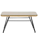 Журнальный столик с столешницей из ротанга и стекла Wicker Tabletop Under Glass варинант исполнения - 1 | Loft Concept в Кирове