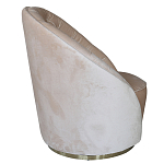 Кресло вращающееся велюровое кремовое Rotation варинант исполнения - 1 | Loft Concept в Кирове