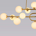 Люстра подвесная с белыми лампами в форме шара Flute варинант исполнения - 3 | Loft Concept в Кирове