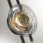 Бра с черным основанием и золотистым декором Bruno варинант исполнения - 2 | Loft Concept в Кирове