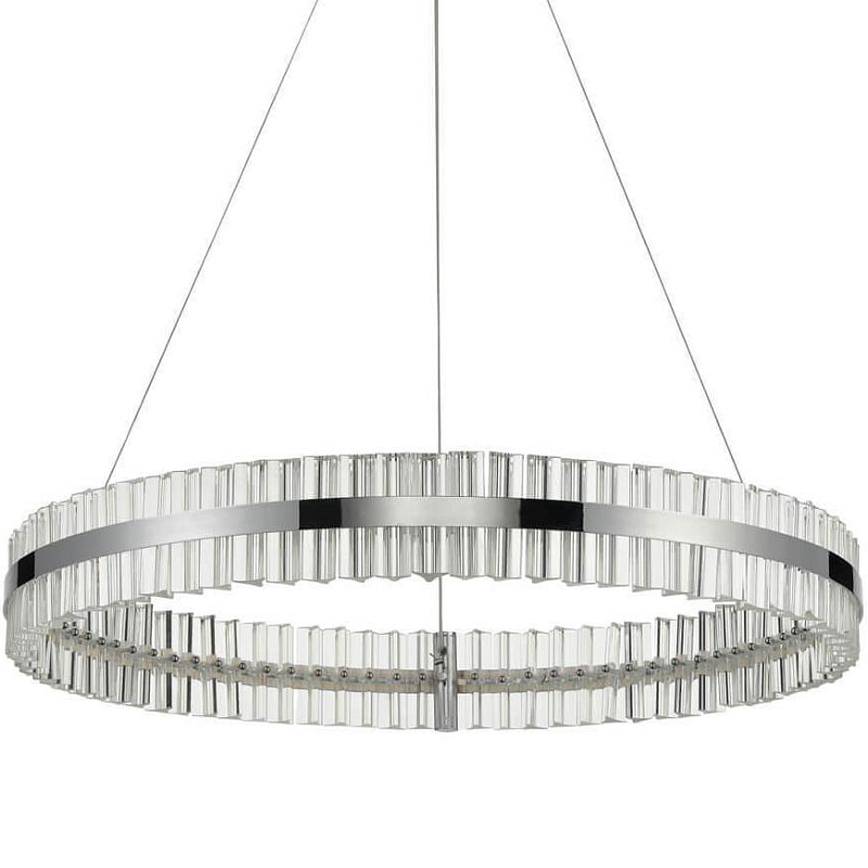 Люстра Belted Ring Хром Прозрачный Люстра Belted Ring Хром Прозрачный в Кирове | Loft Concept