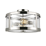 Потолочный светильник с цилиндрическим плафоном из прозрачного пузырькового стекла Feiss варинант исполнения - 1 | Loft Concept в Кирове