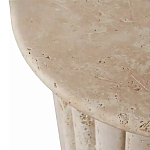 Дизайнерский журнальный стол круглый с фактурным основанием Kibul варинант исполнения - 2 | Loft Concept в Кирове