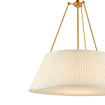 Подвесной светильник светодиодный с фактурным тканевым конусообразным абажуром White Fabric Lampshade варинант исполнения - 2 | Loft Concept в Кирове