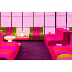 Дизайнерское кресло зеленое Poltronova Sofo Verosa Green Pink Armchair варинант исполнения - 12 | Loft Concept в Кирове