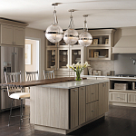 Подвесной светильник с рифленым стеклянным плафоном в форме шара Kichler варинант исполнения - 9 | Loft Concept в Кирове