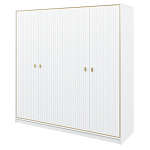 Шкаф белый четырёхдверный для одежды Antique Order варинант исполнения - 1 | Loft Concept в Кирове