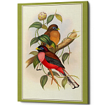 Постер на холсте с изображением птиц Blooming Birds Poster варинант исполнения - 8 | Loft Concept в Кирове