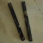 Подставка под благовония из эпоксидной смолы с цветами прямоугольная черная Epoxy Flowers Incense Stand Black варинант исполнения - 2 | Loft Concept в Кирове