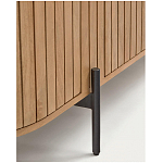 Буфет высокий из дерева манго и металла с открытыми полками и 2-мя дверцами Toinette варинант исполнения - 4 | Loft Concept в Кирове