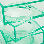 Стол журнальный в форме кубов Acrylic Furniture Lumina Mint Breeze варинант исполнения - 4 | Loft Concept в Кирове