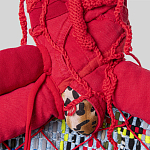 Настенный ковер разноцветный из одежды Heart варинант исполнения - 4 | Loft Concept в Кирове