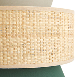 Бра с плетеным декором Bonnie Wicker Green Wall Lamp варинант исполнения - 3 | Loft Concept в Кирове